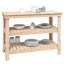 110.5cm W Solid Wood Top Workbench