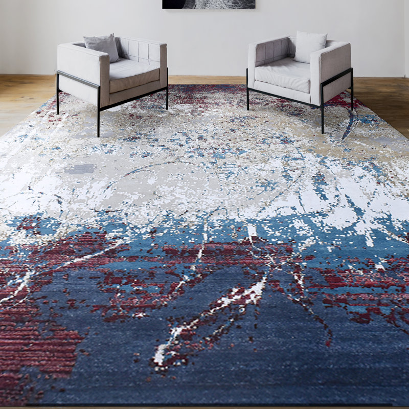 Abstract Area Rug, Rectangle 9' x 12'