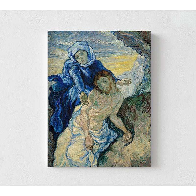 «Pieta» par Vincent Van Gogh, reproduction d'art célèbre, décor de maison de Van Gogh, art mural le plus célèbre, décor de maison classique, impression de style Van Gogh