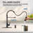 Stainless Steel Single-Handle Spring Pull-Out Faucet With Pull-Down Sprayer For Kitchens, Farmhouses, Campervans, Laundry Rooms-113608822