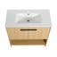 Meuble-lavabo de salle de bain avec lavabo en céramique, 2 portes à fermeture douce, meuble-lavabo autoportant, contreplaqué-109247544-109247551