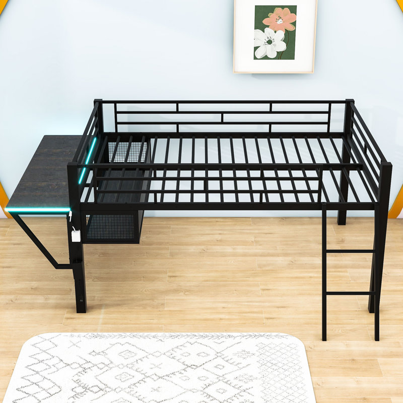 Alistair Kids Loft Bed with Drawers, Full