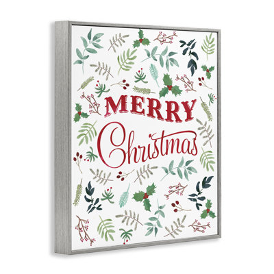 Motif botanique de Noël, estampe numérique par Amanda Murray