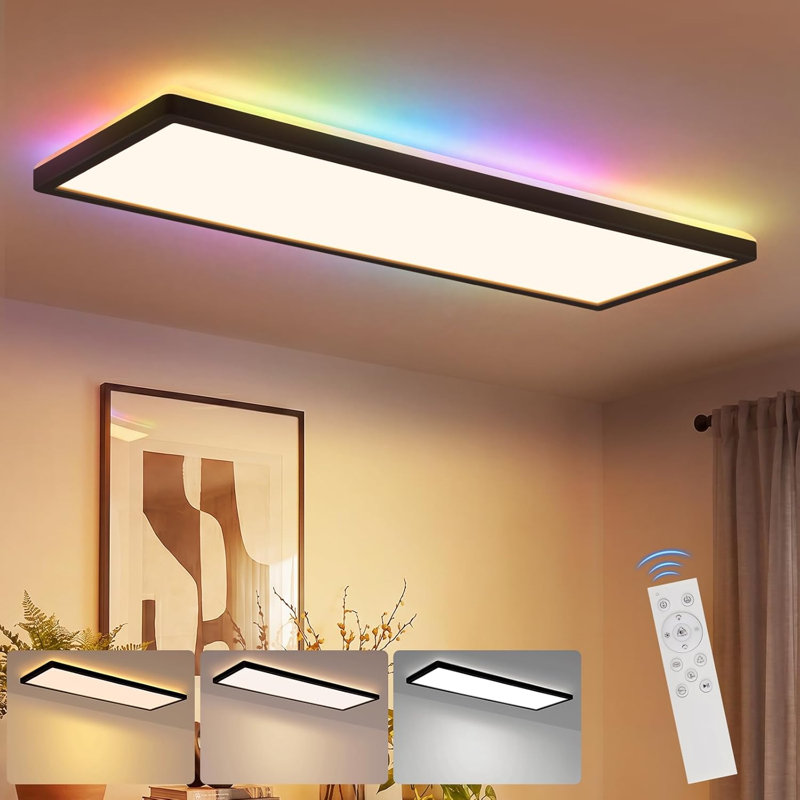 Flush Mount, Matte Black