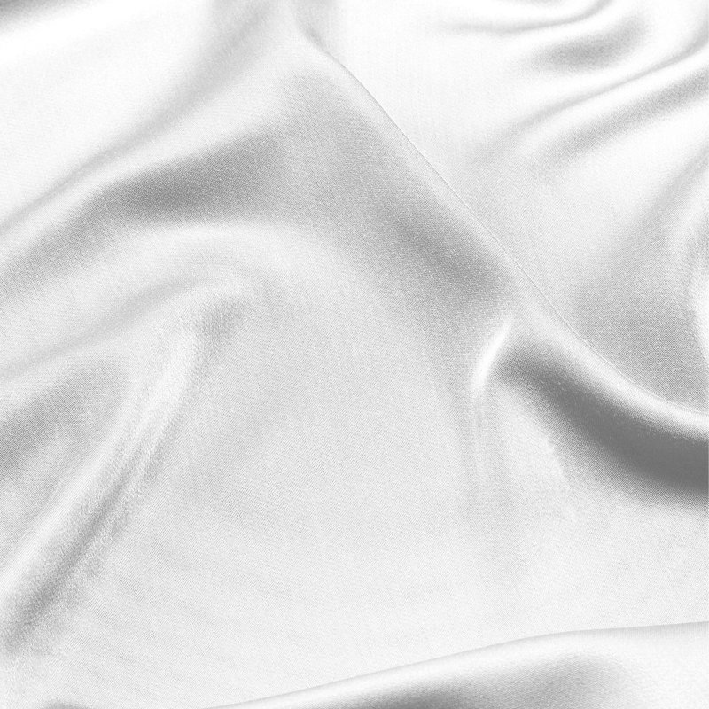 Ensemble de couette en rayonne de bambou, Housse de couette très grand californien + 2 taie, Blanc