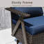 Chaises berçantes pivotantes en rotin en R avec accoudoirs-622768486