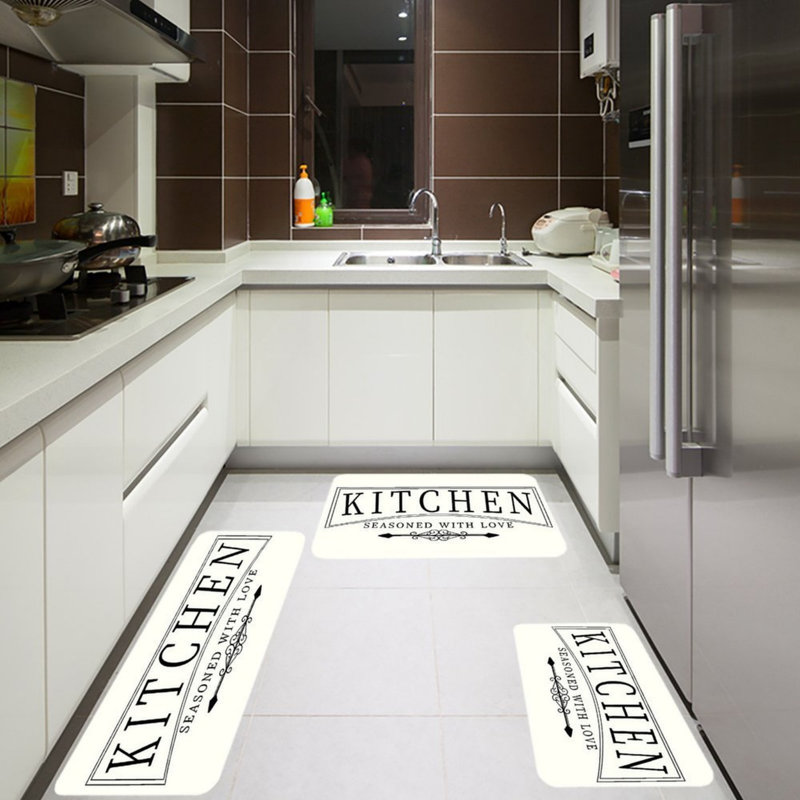 Ensemble de tapis de cuisine 3 pièces