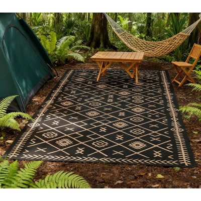 Tapis de patio, tapis d'extérieur, tapis d'extérieur réversible, paille en plastique imperméable avec sac de transport facile à entretenir et prêt pour l'extérieur