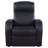 Black Upholstered Recliner With Cup Holder
