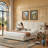 King Velvet Upholstered Platform Bed Frame with 2 Attached Nightstands & 2 Extra Large Drawers & Floating Shelves, No Box Spring Needed, Beige-164865356-164865393