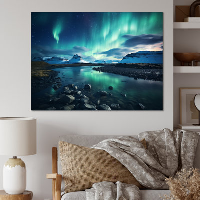 «Islandais Borealis Winter s Aurora I - Aurora Borealis», art mural encadré
