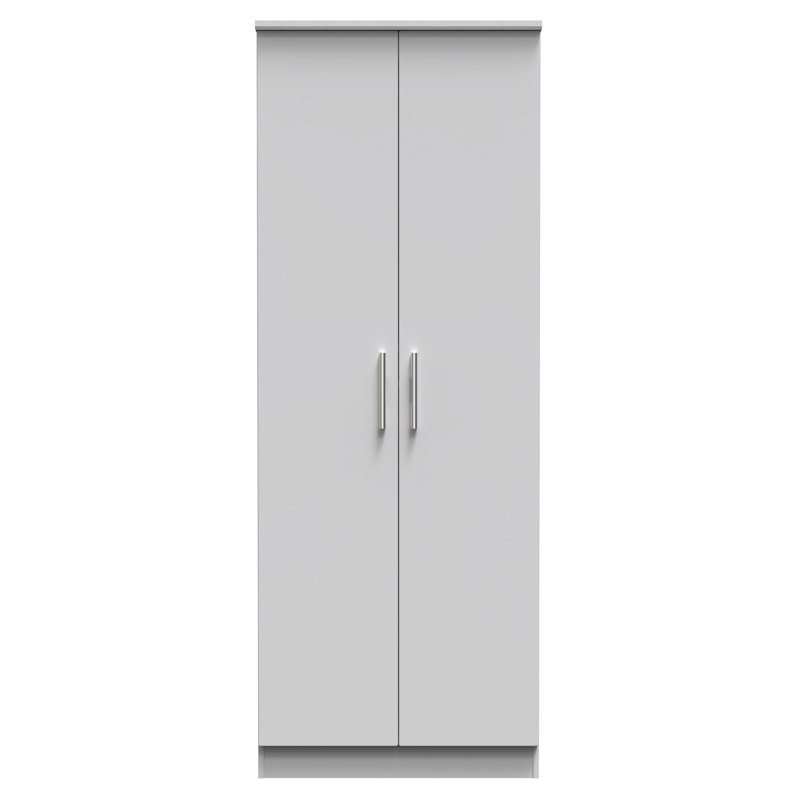 Borgeson Manufactured Wood Wardrobe, Grey Matt