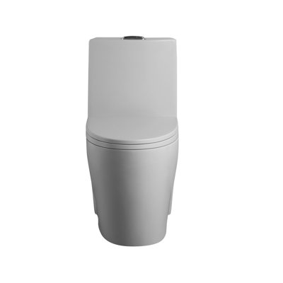 One Toilet With Dual Flush 001. 1.1/1.6 , Soft Close Seat. Water, Elongated Bowl. Height, Grey Ceramic Bathroom Regularization 001 Toilet. Flush, Height. For Systematization