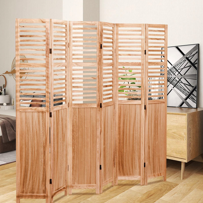 Pare-étincelles en bois massif naturel l 82,8 po x H 65 po pour paravent naturel 65 po, en couleur et finition