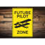 Enseigne en aluminium pour la salle du futur pilote-58289623