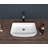24"X15" White Ceramic Rectangular Vessel Bathroom Sink