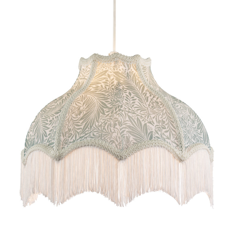 21 cm H Empire Cotton Pendant Shade ( Screw On ) in Green