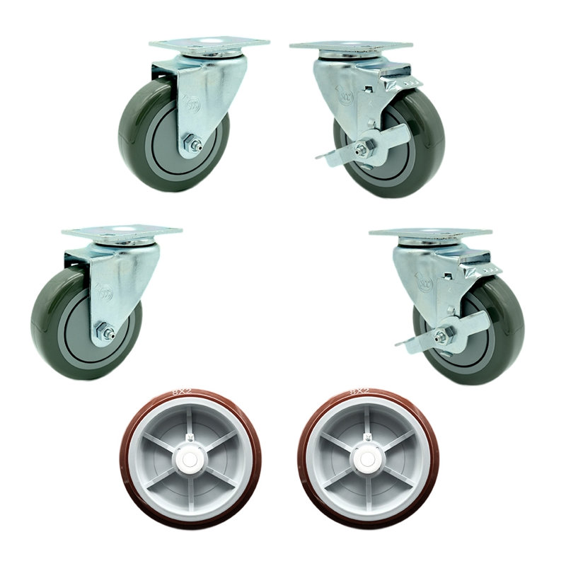 4-Piece Polyolefin Caster Set
