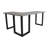 L-Shaped Solid Wood Iron Writing Desk