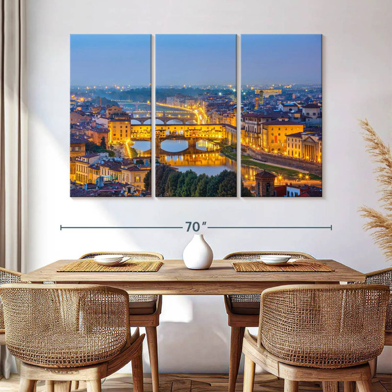 Sebbie Florence By Nightfall, 42" H x 65" W