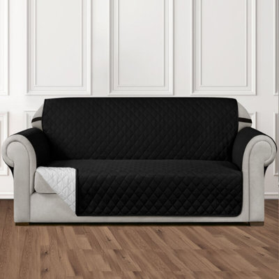 Microfibre/Microsuede Reversible Box Cushion Sofa Slipcover