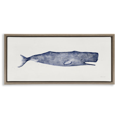Illustration classique d'aquarelle de baleine