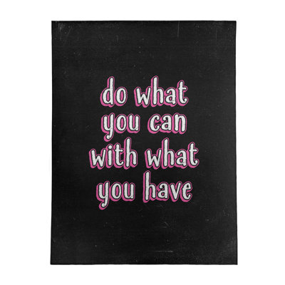 Quotes Chenille Indoor Rug