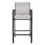 Outdoor PVC-coated polyester Bar Set With Powder-coated Iron Frame, Grey