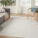Anerinda Solid Hand Loomed Wool/Cotton Area Rug in Ivory