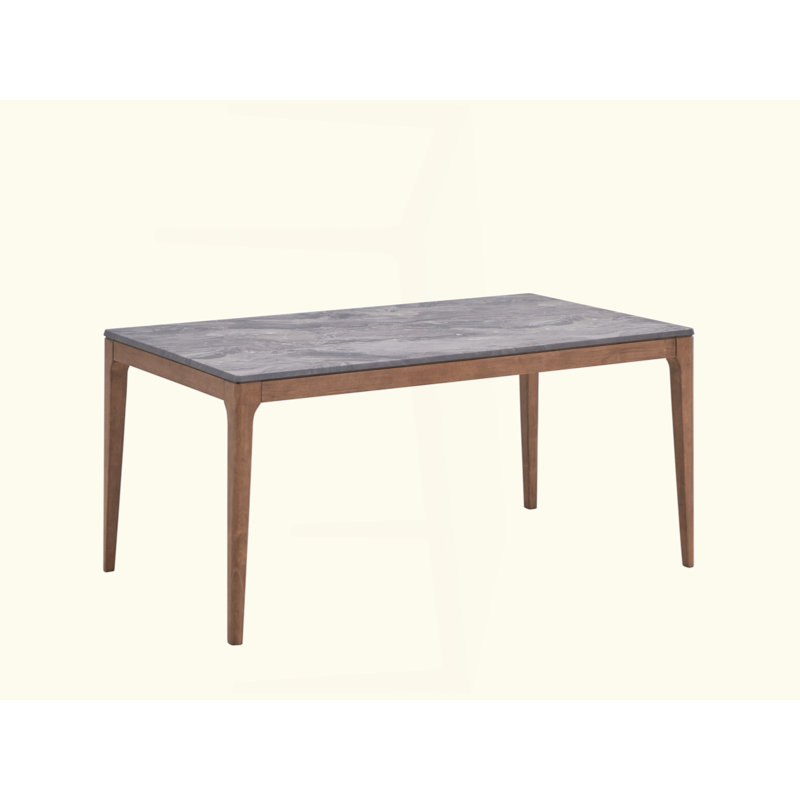 Engineered Table George Oliver Engineered Stone Top & Finish Dining Table - Wayfair Canada
