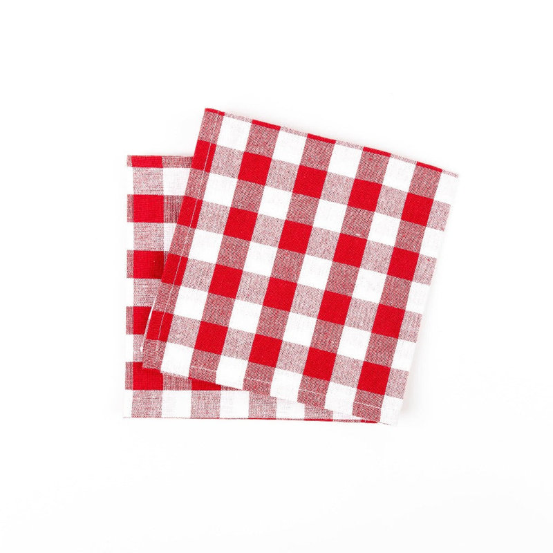 100% Cotton Plaid Square Napkin
