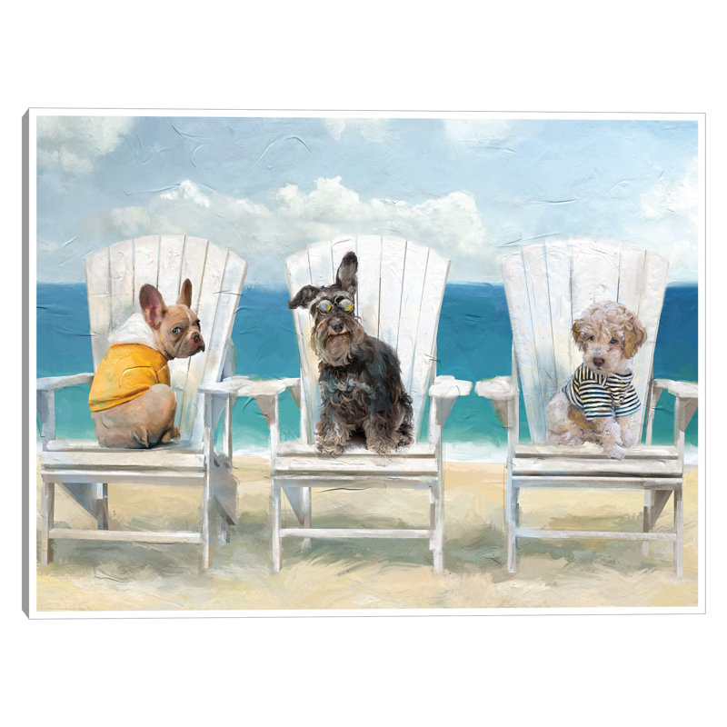 «Beach Babes» par Studio Arts, reproduction d'art sur toile, H 31 po x l 41 po