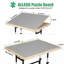 Table 1500 pièces en bois pour adultes avec pieds, plateau de table réglable 25 po x 34 po, 3 angles inclinables, 4 tiroirs, couvercle et conception portable