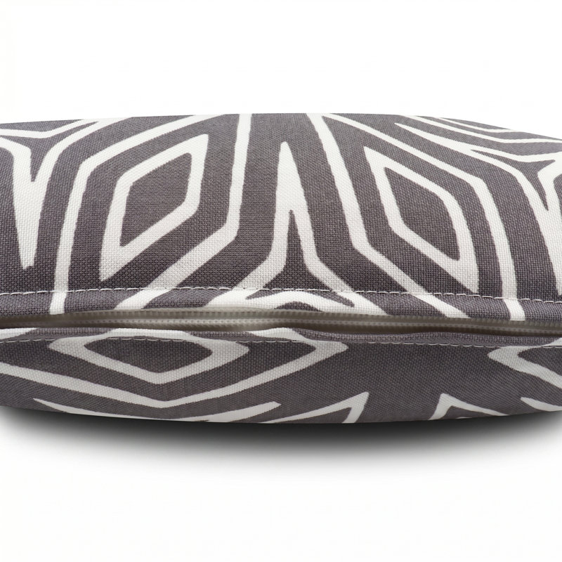 Ensemble de 2 housses de coussin lombaire intérieur / extérieur 12 po x 41 po hydrofuges et résistantes à la décoloration
