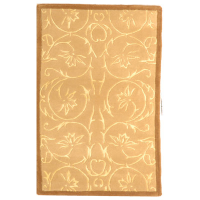 Tapis français en soie et laine touffeté à la main French Tapis