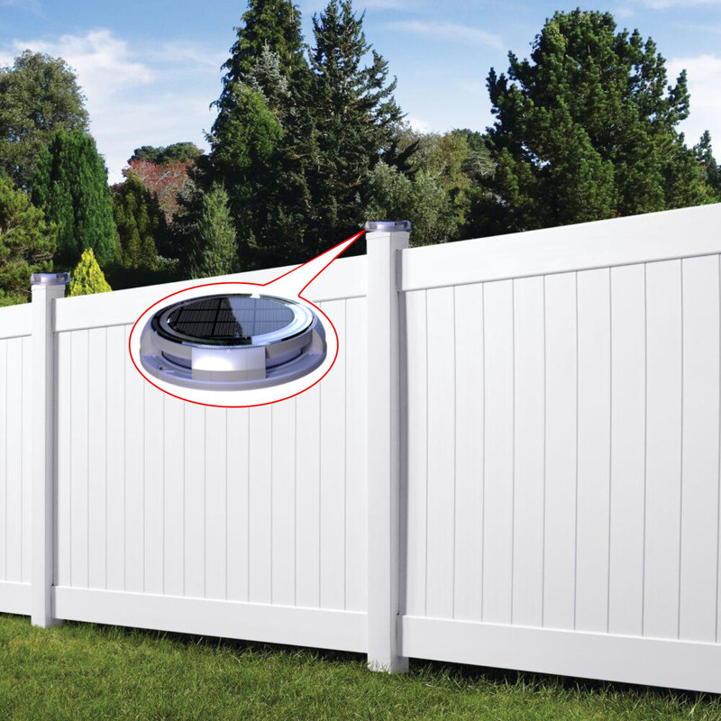 Low Voltage Solar Powered Color Changing LED Fence Lights Pack