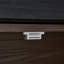 Armoire de rangement rotative à 90 degrés de 2 armoires de rangement multifonctionnelles de 32,5 po à 58,8 po de largeur, pour salle de bain, couloir, salon noir et noyer avec tiroir, buffet,