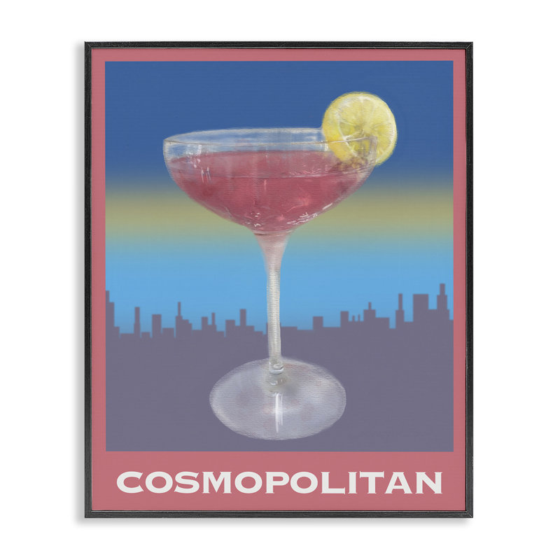 Cosmopolite sur paysage urbain, estampe numérique, conception par Matthew Piotrowicz, H 14 po x l 11 po