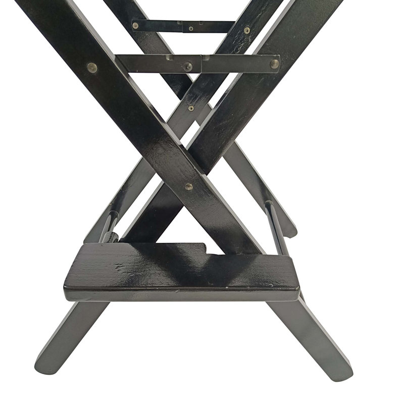 Chaise de réalisateur pliante Enger, Noir, Gris foncé