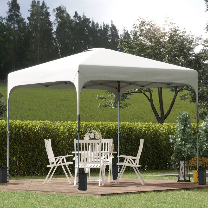 Ahtziri 3m x 3m Steel Pop-Up Gazebo, White
