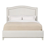 Caroline/Casey Queen Upholstered Low Profile Panel Bed