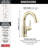 Trinsic Swivel Spout Polished Nickel Bathroom Faucet, Single Hole Bathroom Sink Faucet for Vanity, Push-Pop Drain Assembly, Polished Nickel