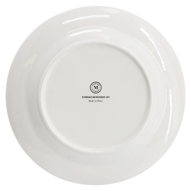 Ensemble de vaisselle ronde en porcelaine 12 pièces Martha Stewart Empress Bouquet