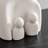 Hans Cream Abstract Nesting Three Piece Family Of 4 Decorative Accent Matte Ceramic Sculpture Figure Set