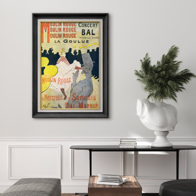 «Moulin Rouge La Goulue Cabaret», reproduction d'art rétro sur toile, impression d'art numérique sur toile encadrée