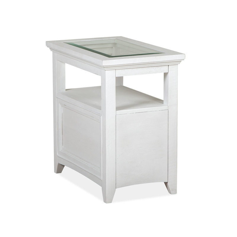 Arnecia Glass Top 2 - Drawer End Table