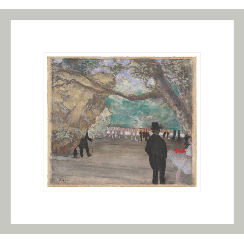Le rideau par Edgar Degas, H 13,75 po x l 14,91 po