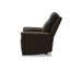 Fauteuil inclinable électrique pivotant Murraylee avec ports de charge USB - Cuir cognac