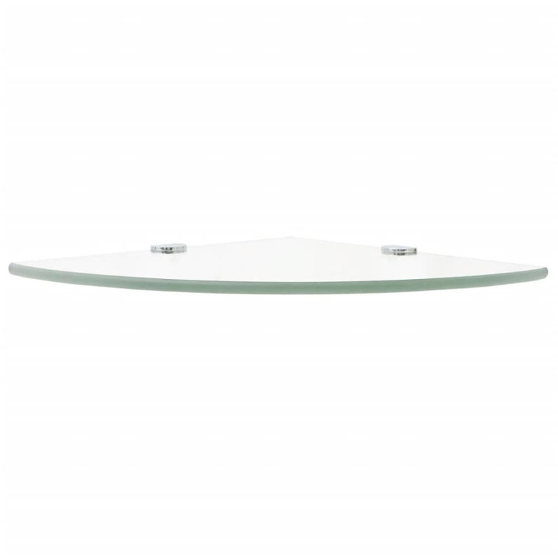 Tablette flottante en verre avec tablettes réglables, H 0,31 po x l 9,8 po x P 9,8 po