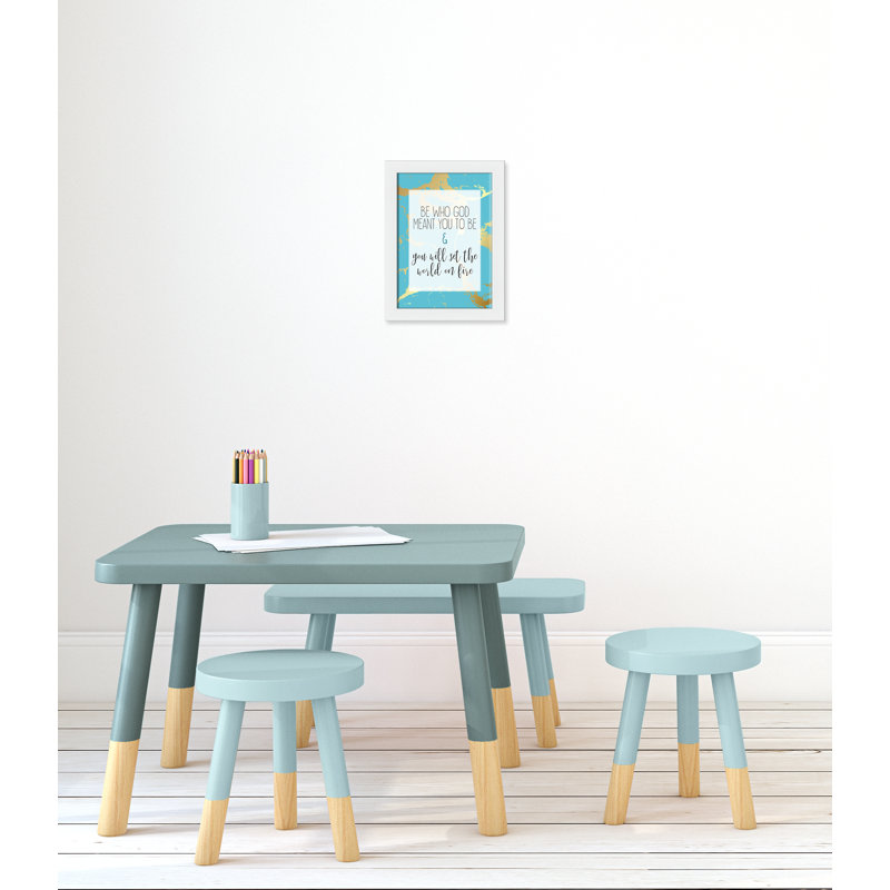 «Set the World», art encadré, Cadre blanc, H 16 po x l 12 po x P 0,63 po